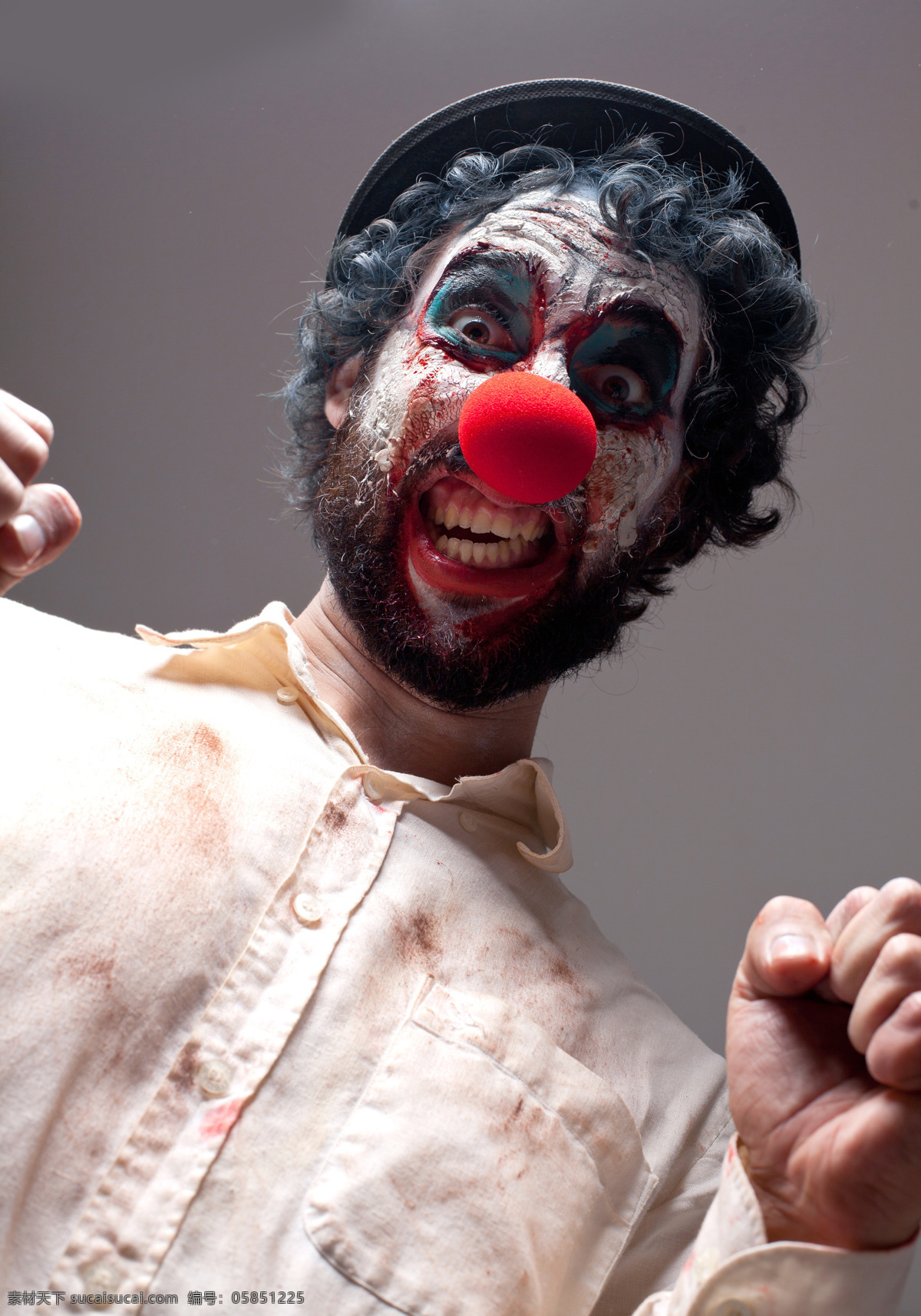恐怖 造型 小丑 马戏团小丑 滑稽表演 滑稽演员 马戏团演员 其他人物 人物图片