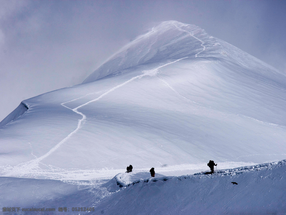 阿尔卑斯山脉 天路 雪山 大雪纷飞 登山 探险 登山者 自然风景 旅游摄影