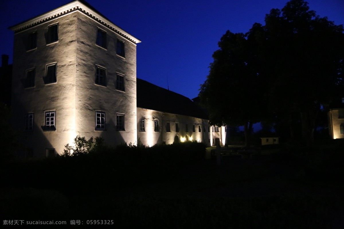 欧洲古堡 欧洲 私人古堡 夜晚 豪华 中世纪 建筑园林 建筑摄影