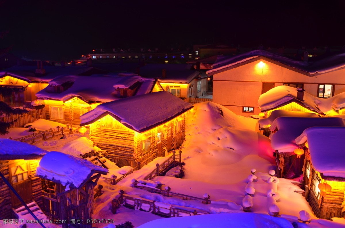 中国雪乡 哈尔滨 雪乡 冬天 雪景 雪 夜景 旅游摄影 国内旅游