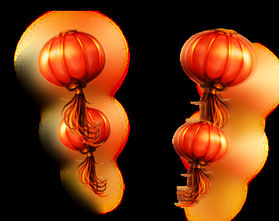 清新 橙色 贵 气 灯笼 节日 元素 橙色灯笼 节日必备 节日元素 庆祝佳节 中国风