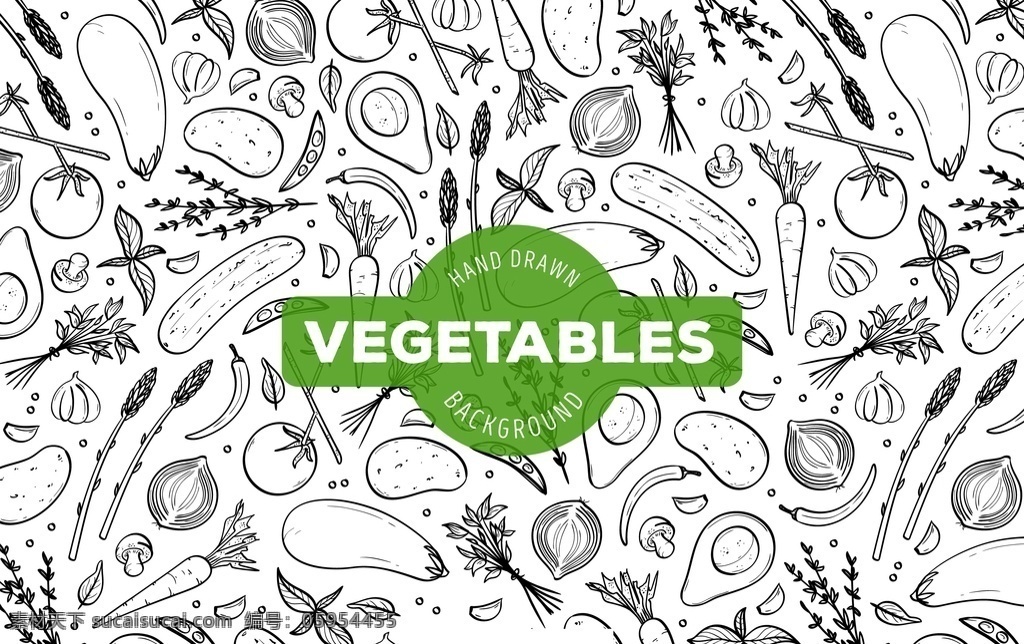 手绘 餐饮 食 材 背景 底纹 食材 蔬菜 烹饪 背景底纹 蔬菜食材 食物 美食 底纹边框