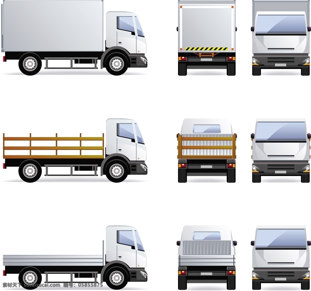 货车设计素材 货车 货车设计 货车素材 矢量货车 车 汽车 运输车 卡车 矢量素材 交通工具 现代科技 白色