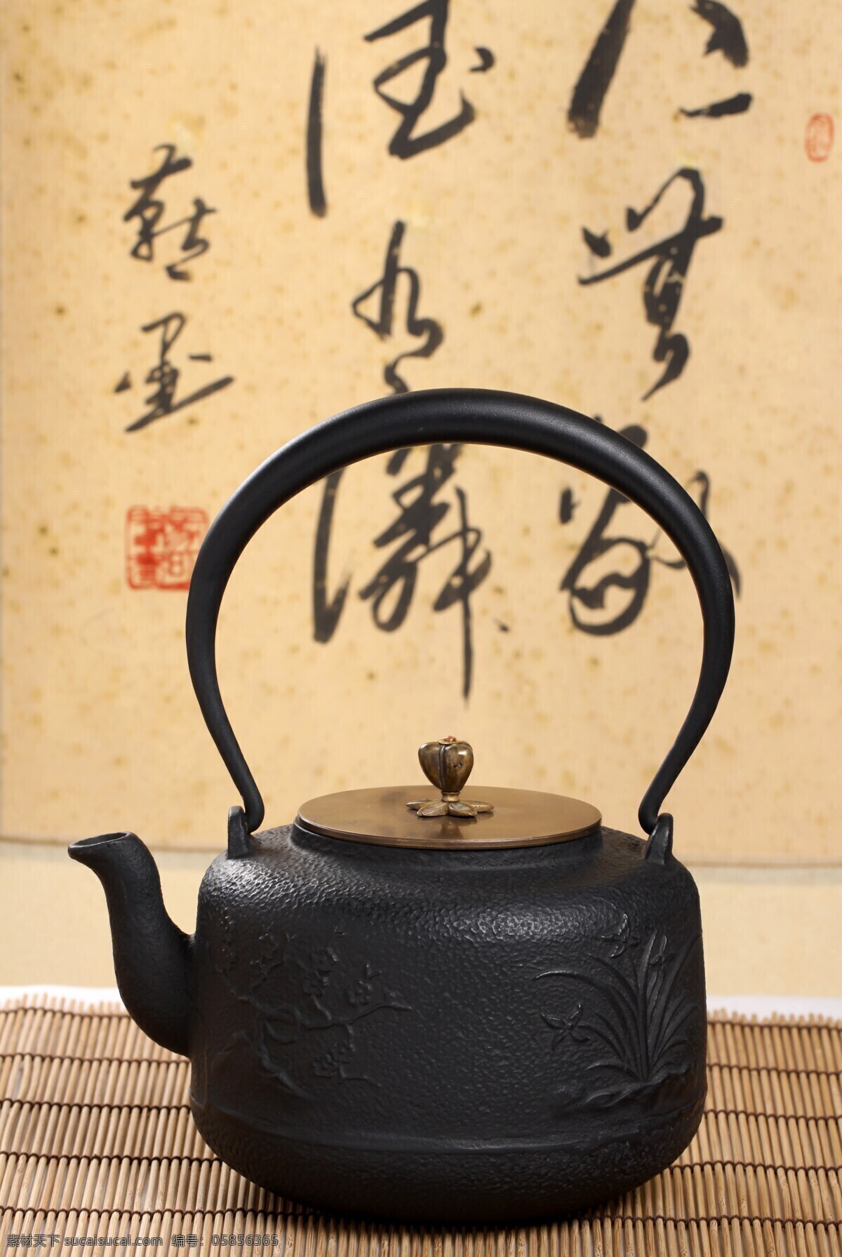 铁茶壶 茶壶 喝茶 品茗 茶文化 铁壶 泡茶 黄色