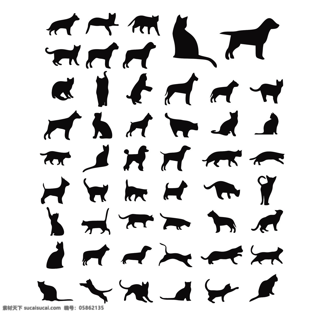 黑色宠物狗logo图片素材免费下载 - 觅知网