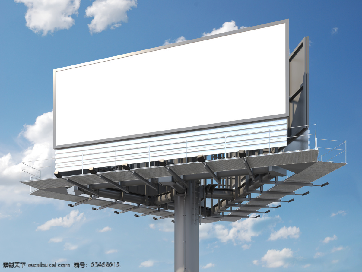 大型 户外 广告牌 广告位 户外广告 户外广告牌 蓝天 设计素材 模板下载 广告支架 矢量图