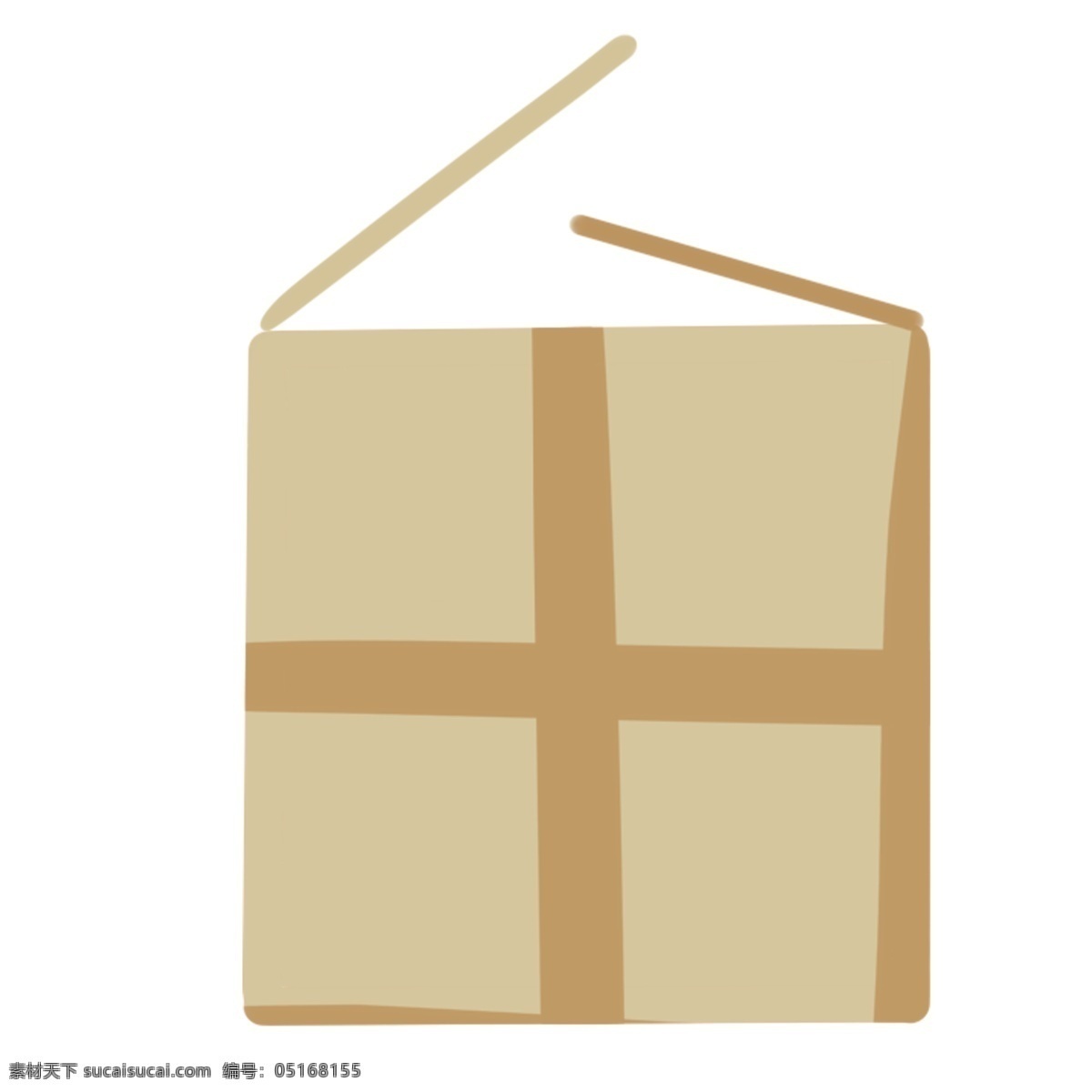 纸箱 卡通 纸箱子 棕色纸箱子 快递箱 包装纸箱 扁平简约纸箱 手绘纸箱 卡通纸箱