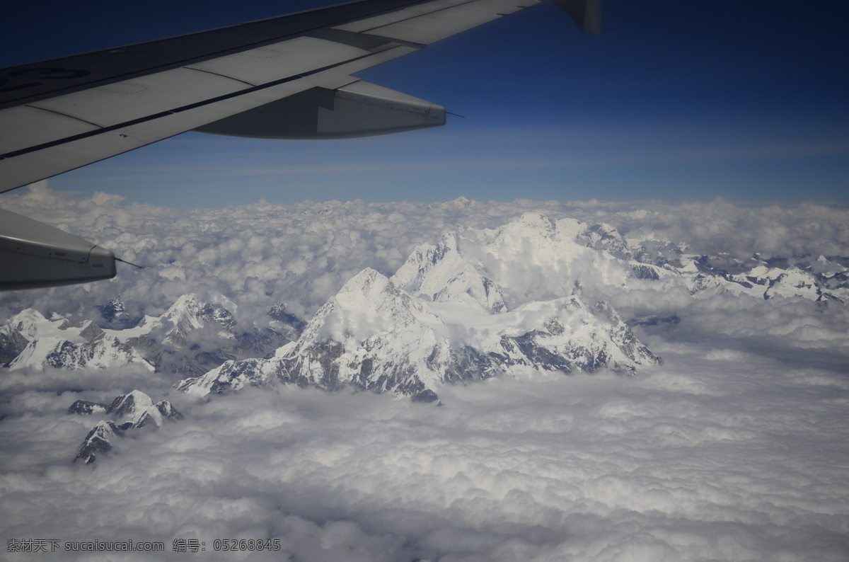 喜马拉雅山 珠穆朗玛峰 飞越珠峰 珠峰 飞机 景色 遥望 旅游摄影 国内旅游