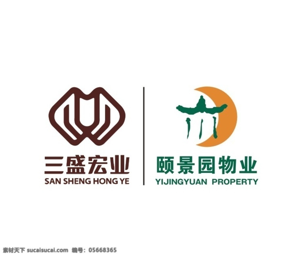 三盛宏业颐景园物业logo素材图片下载-素材编号05668365-素材天下图库