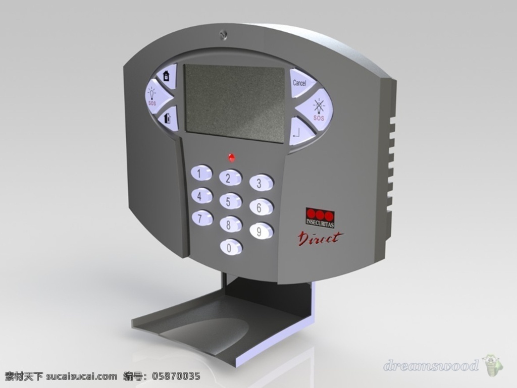 报警 主机 电 3d模型素材 其他3d模型