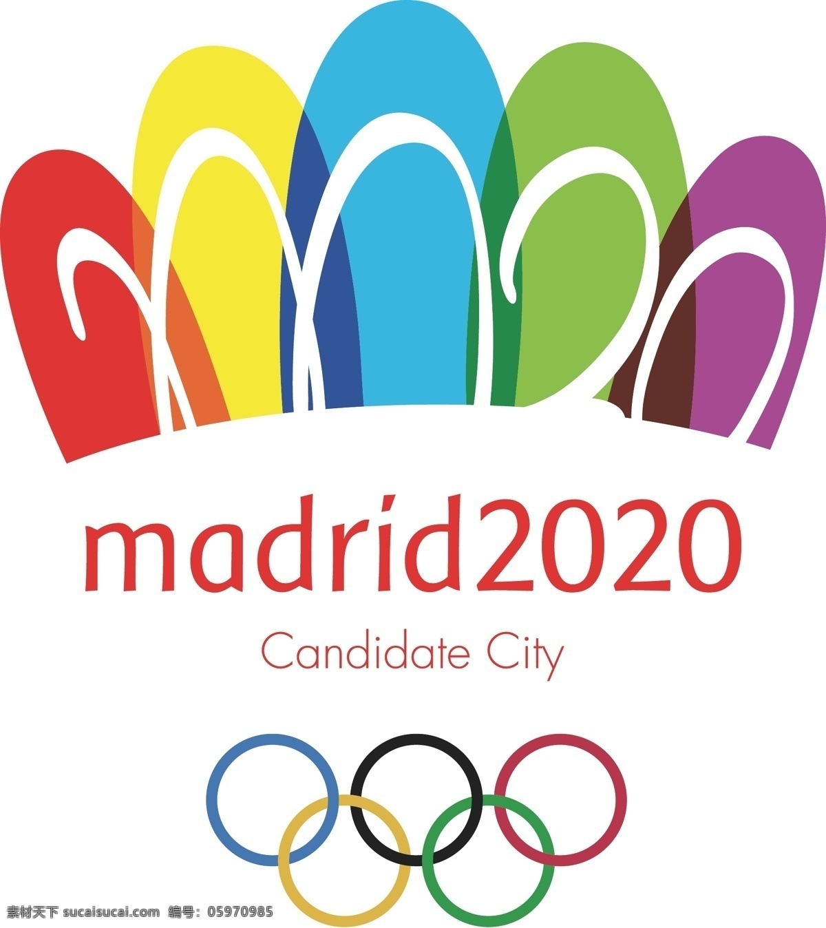奥运会 标识标志图标 会徽 体育 西班牙 小图标 马德里 申奥 矢量 模板下载 2020年 32届 矢量图 日常生活