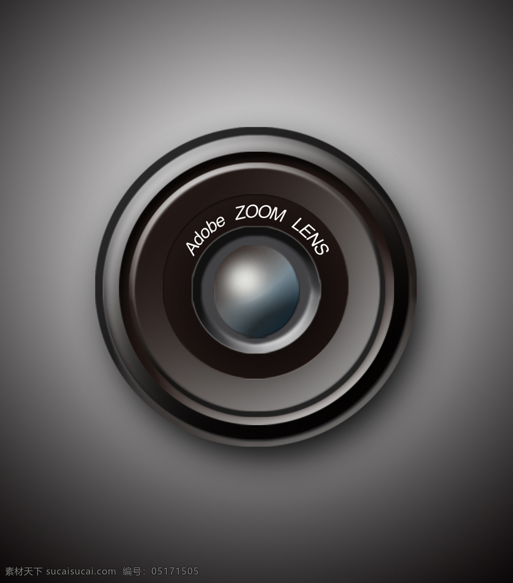 黑色 镜头 数码产品 现代科技 照相机 设计素材 模板下载 照相机镜头 正面图 psd源文件
