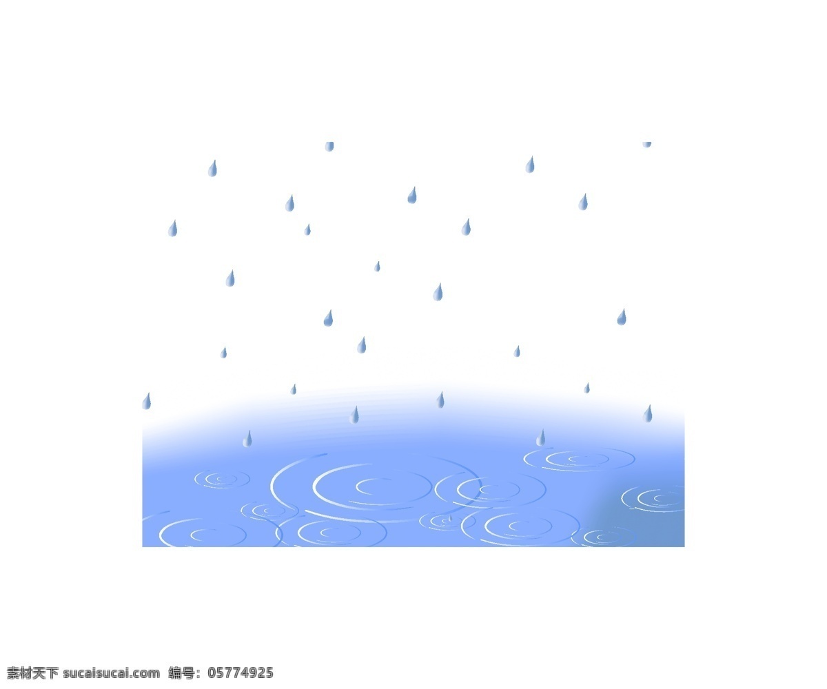 雨点 波纹 矢量 涟漪 水滴 雨 下雨天 向量的雨滴 矢量图 花纹花边