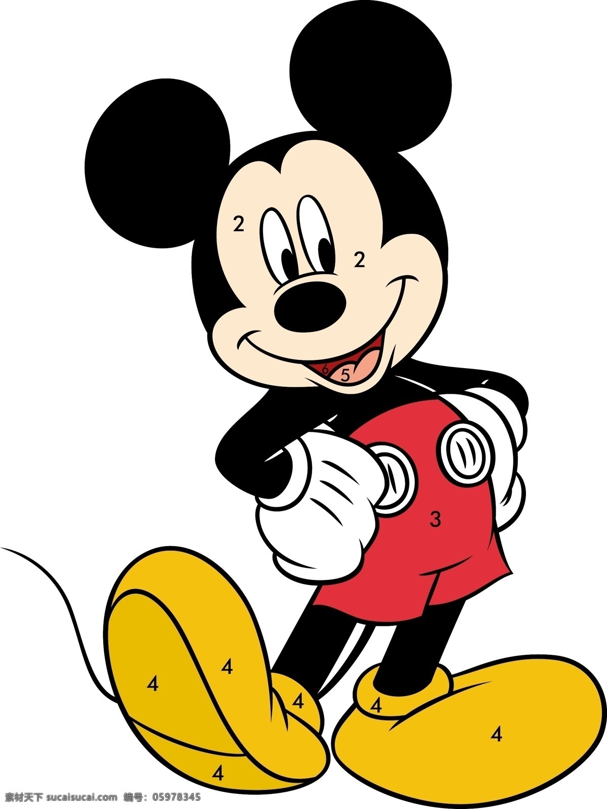 迪士尼 米妮 米老鼠 米奇 卡通 动画 跳舞 儿童幼儿 矢量人物 矢量