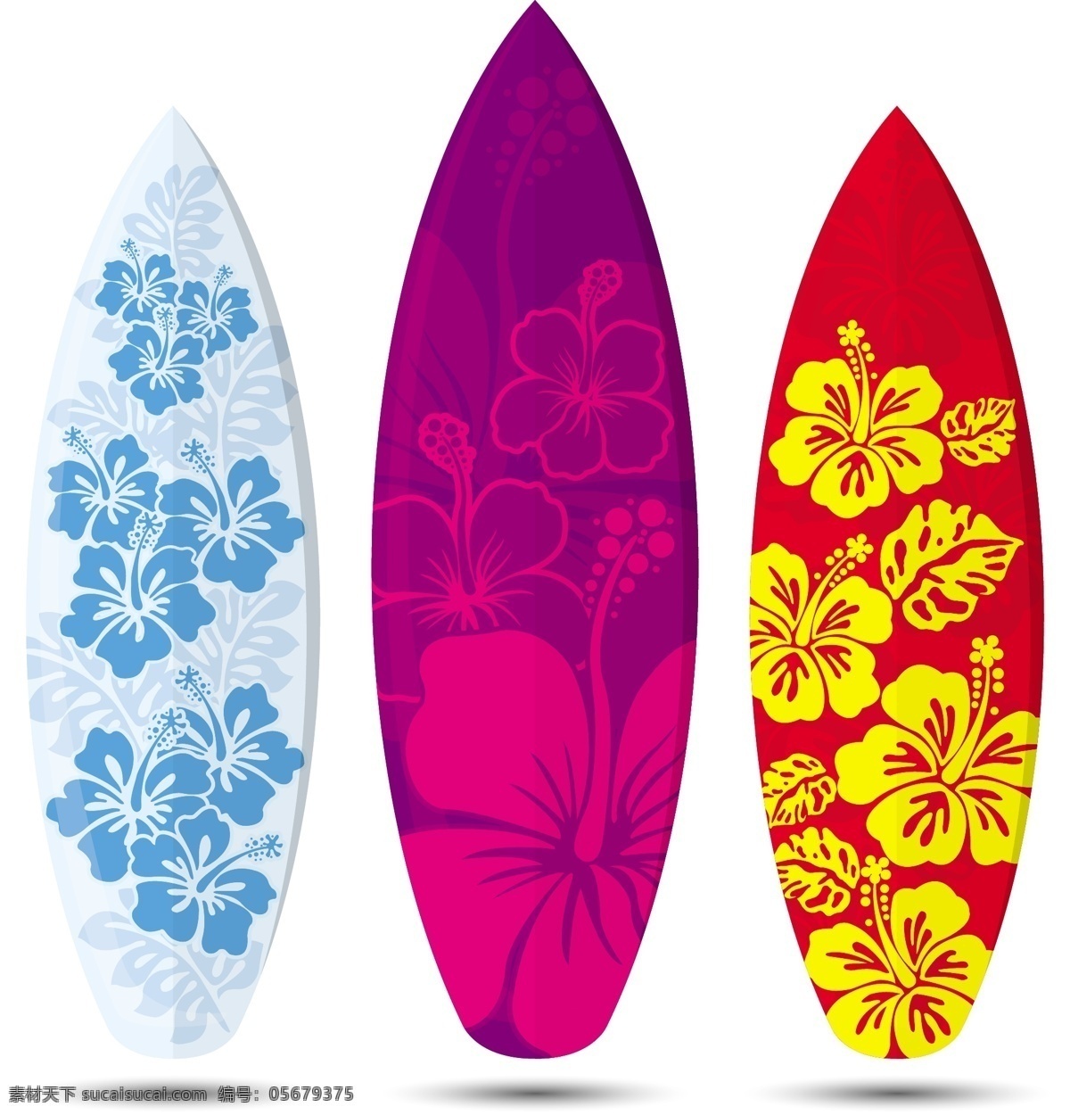 矢量 精美 图腾 印 画 花卉纹样 精美印画 帆板设计 冲浪板 矢量图 花纹花边