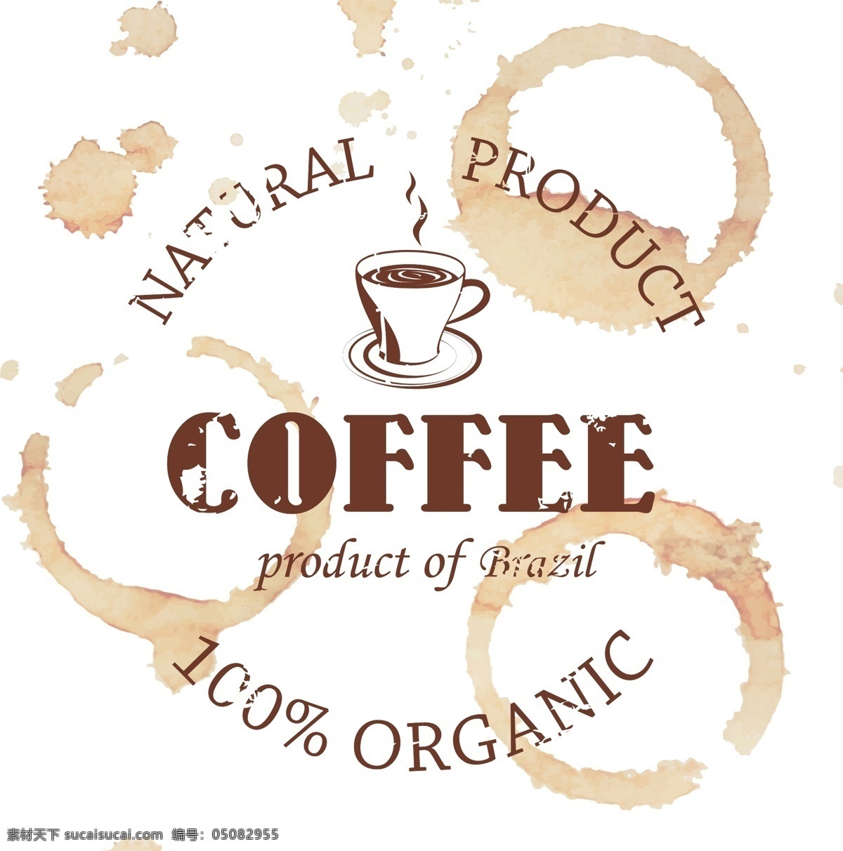 咖啡店 简约 宣传 图 模板下载 咖啡渍 咖啡 美味 美食 字母 标志图标 矢量素材 白色
