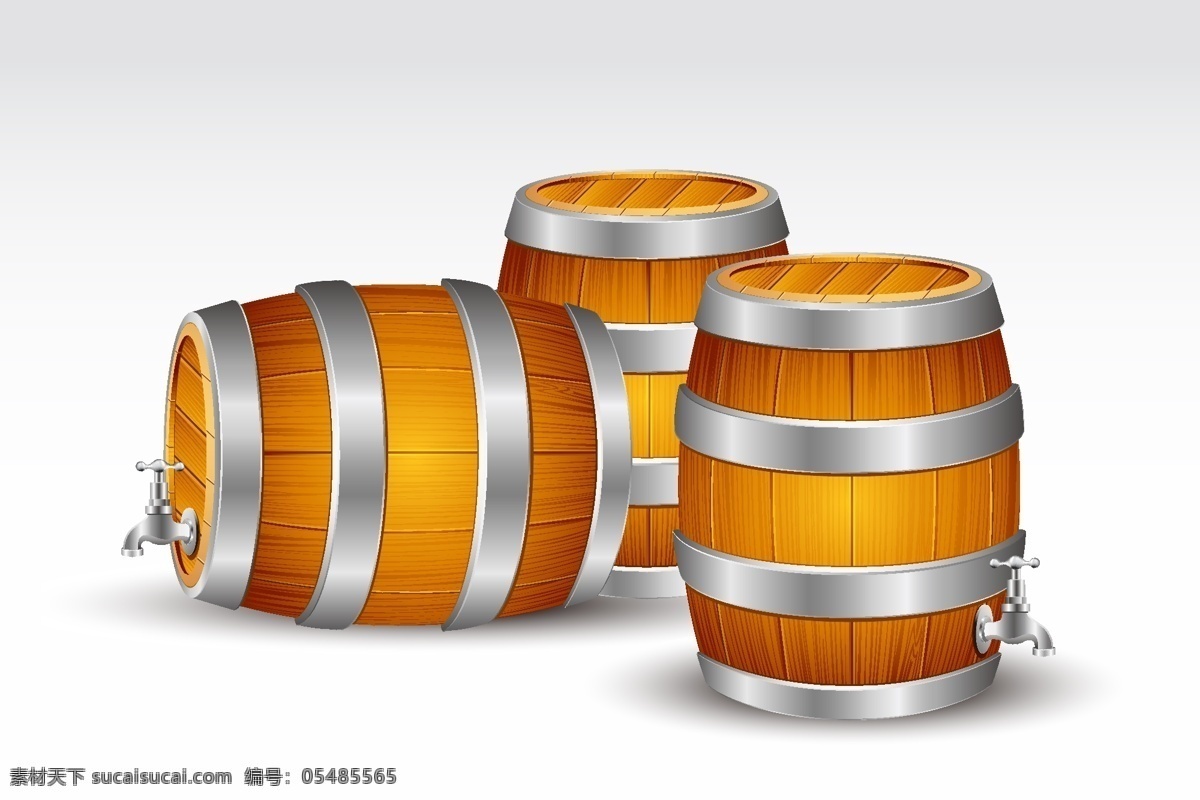 木制 酒桶 矢量 木制酒桶 木酒桶 啤酒 容器 储存 木桶 高清图片