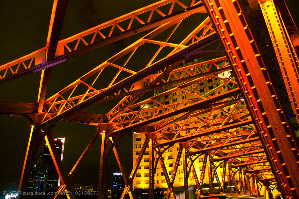 上海夜景 长桥 上海 夜景 夜色 钢铁 国内旅游 旅游摄影