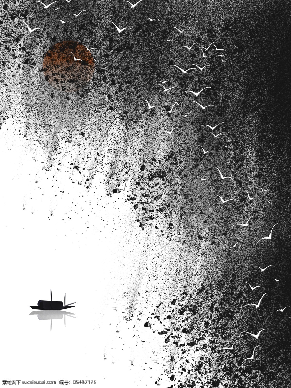 原创 手绘 中式 喷墨 意境 国画 装饰画 中国画 客厅装饰画 中国 一联画