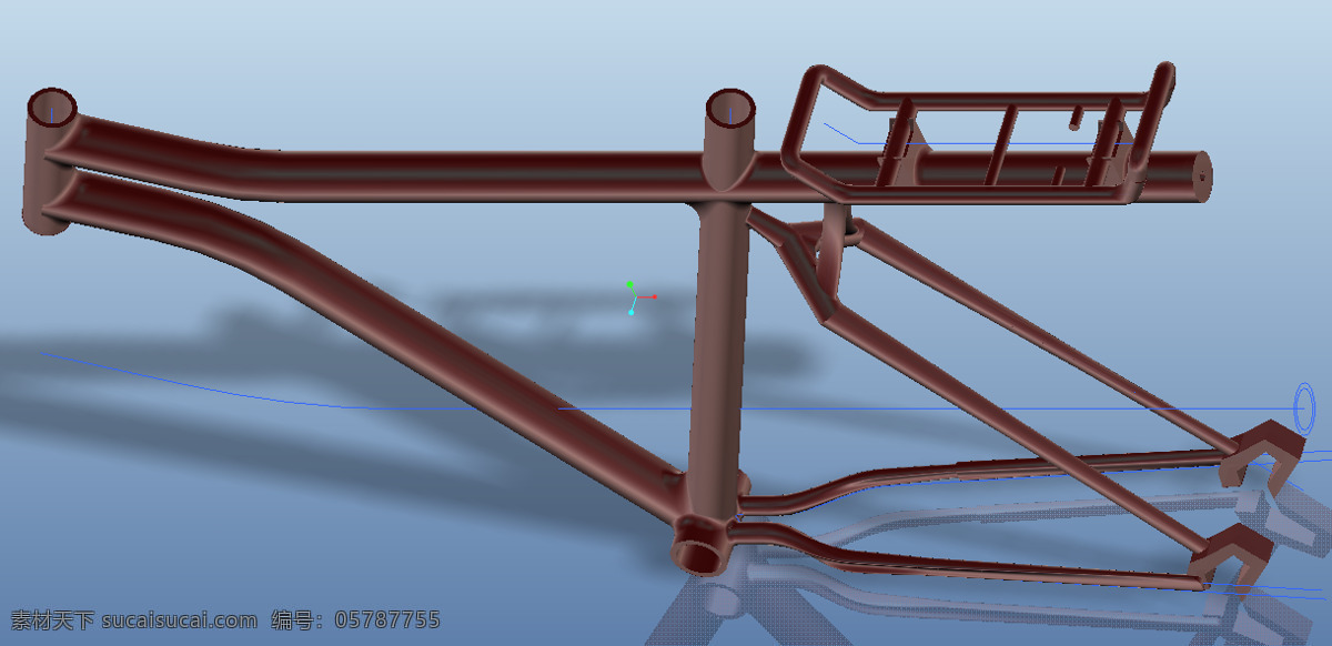 自行车 车架 工业设计 3d模型素材 建筑模型