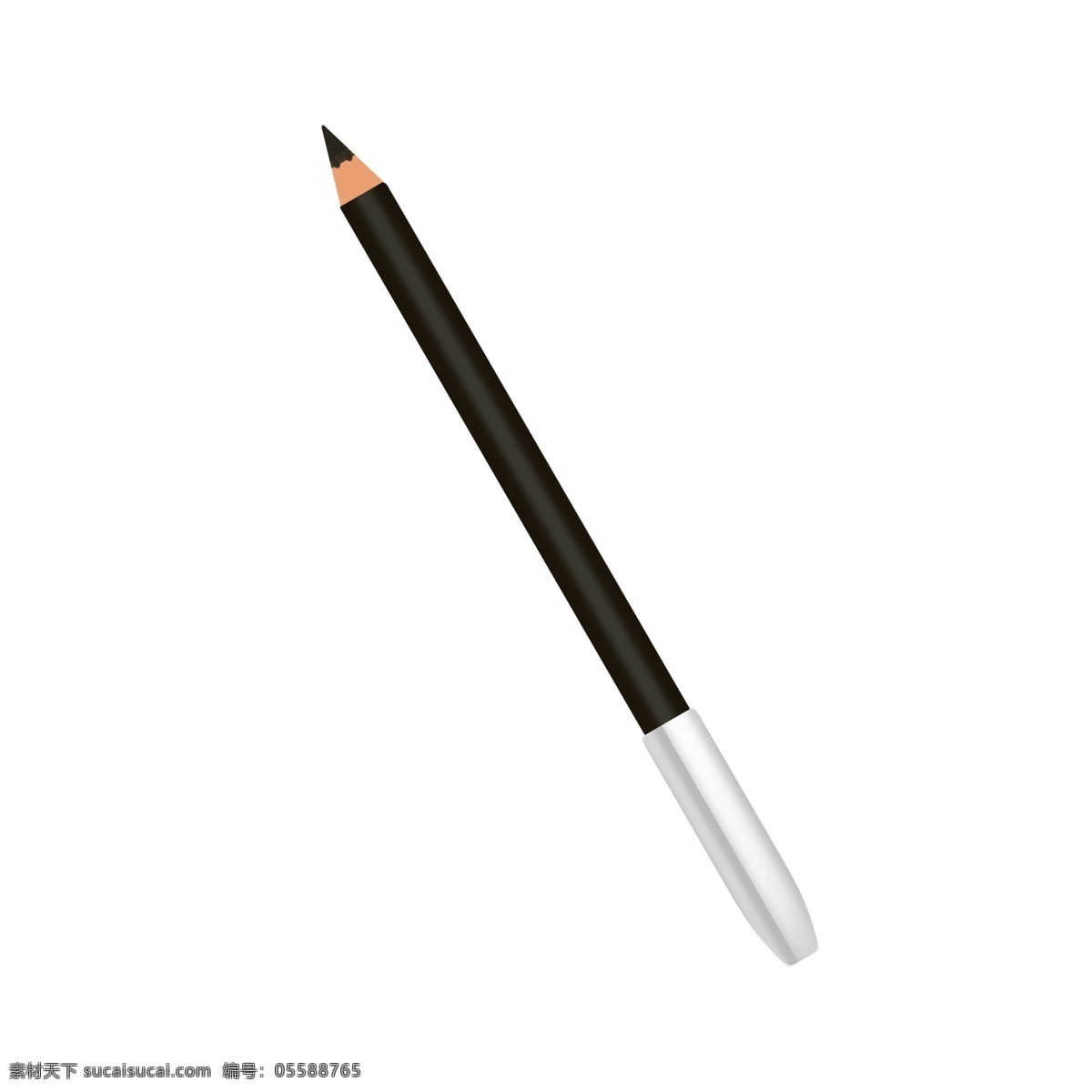 文具 铅笔 装饰 插画 黑色的铅笔 文具铅笔 漂亮的铅笔 创意铅笔 立体铅笔 卡通铅笔 时尚铅笔