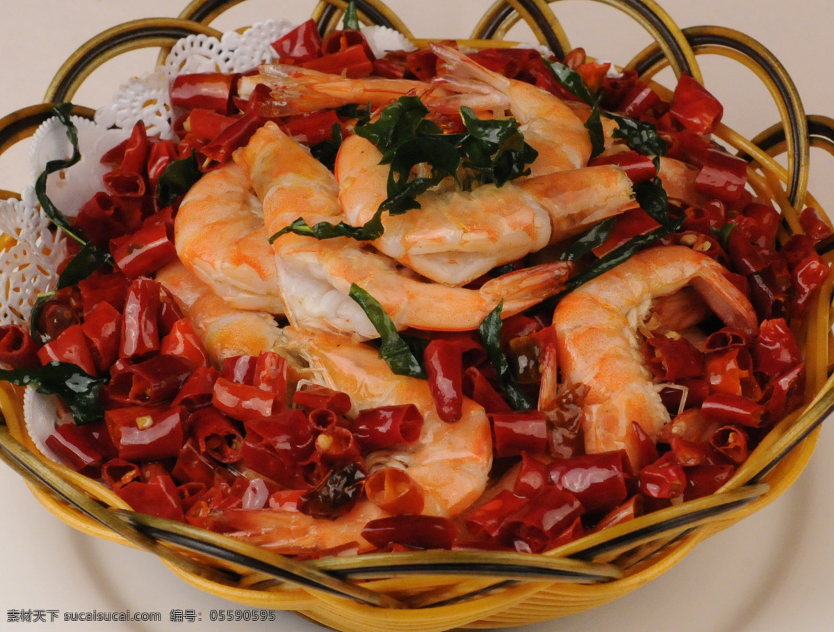 泰式爆炸对虾 东南亚菜系 传统美食 餐饮美食