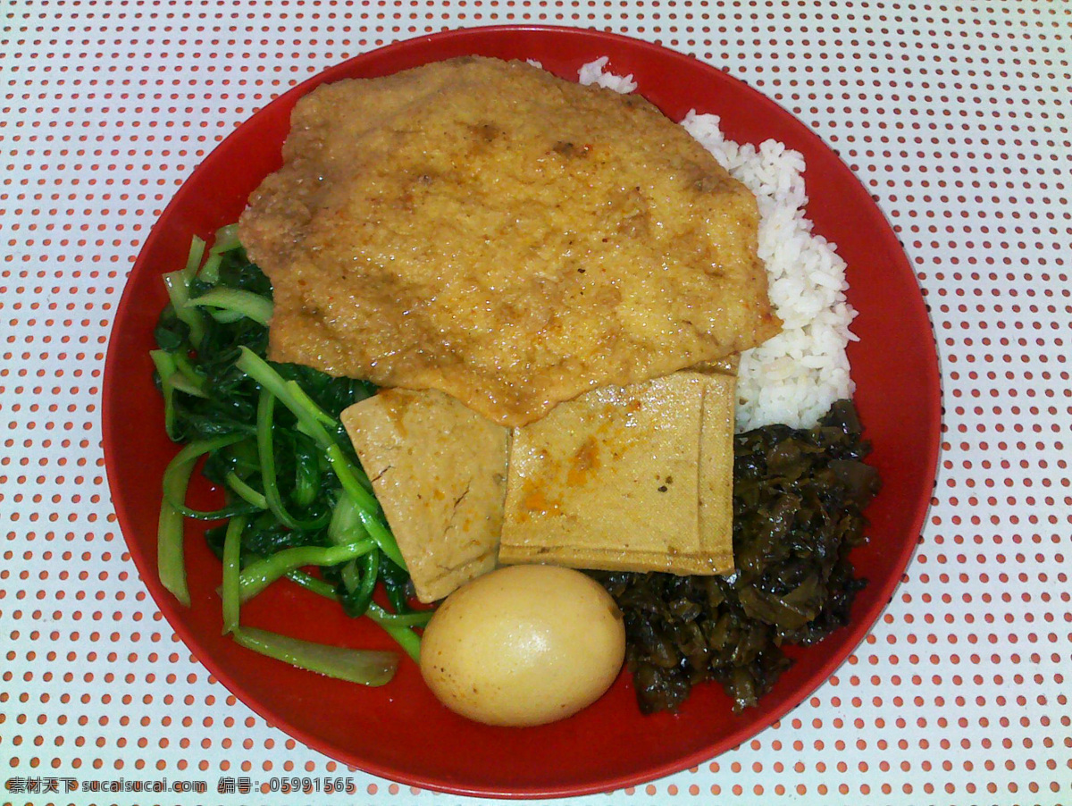 大 排 饭 餐饮美食 传统美食 豆干 青菜 套餐饭 大排饭 卤蛋 大排 psd源文件 餐饮素材