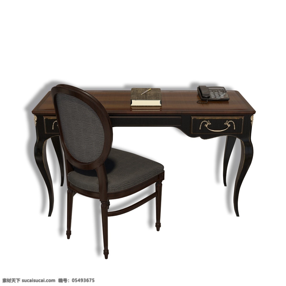 组 欧式 实木 桌椅 家具 桌子 椅子 靠背椅 写字桌 办公桌子