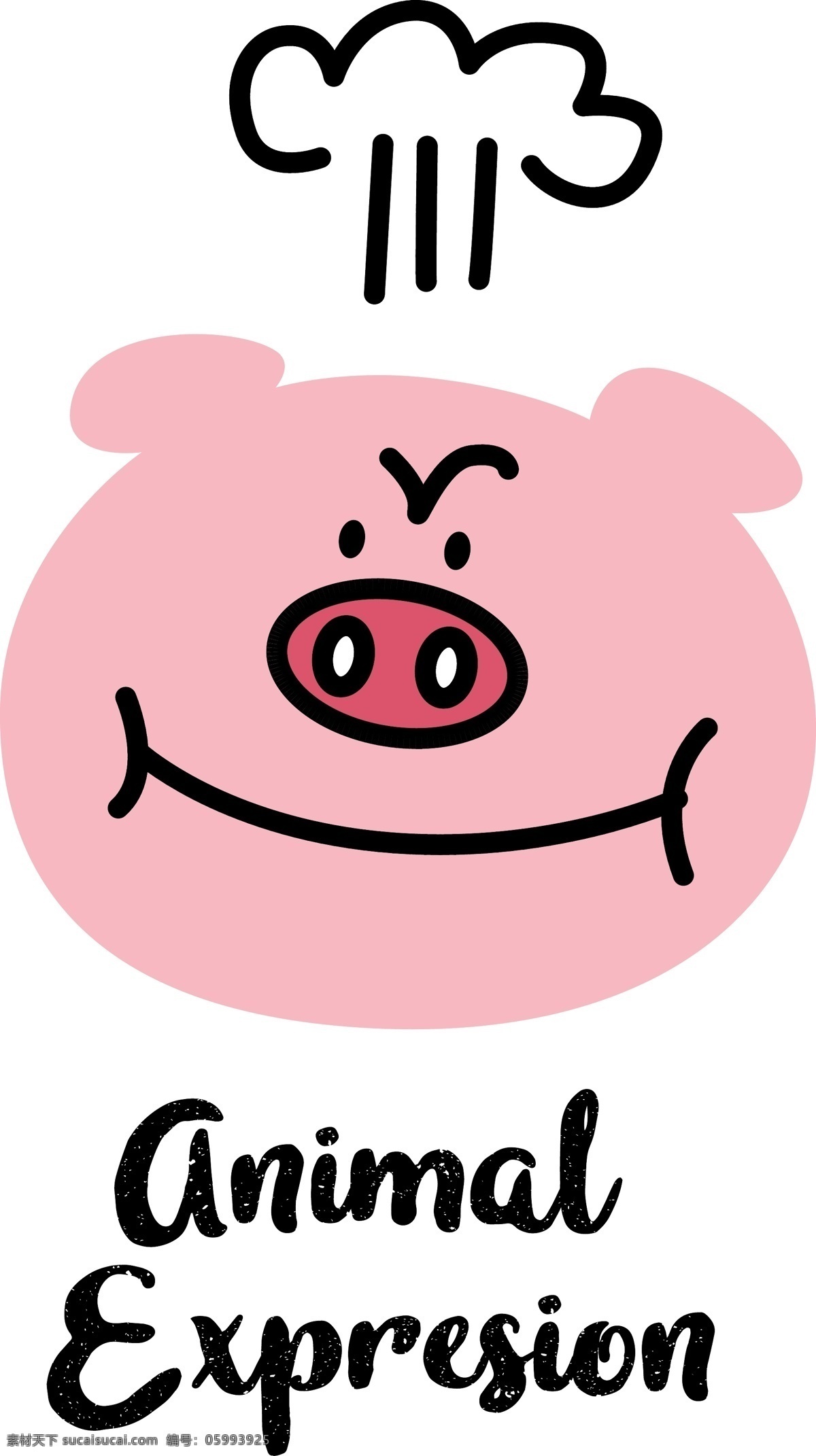 矢量 小 猪 表情 矢量小猪 卡通图案 猪年 小猪拜新年 印花图案 卡通 印花 小猪 新年 小猪表情