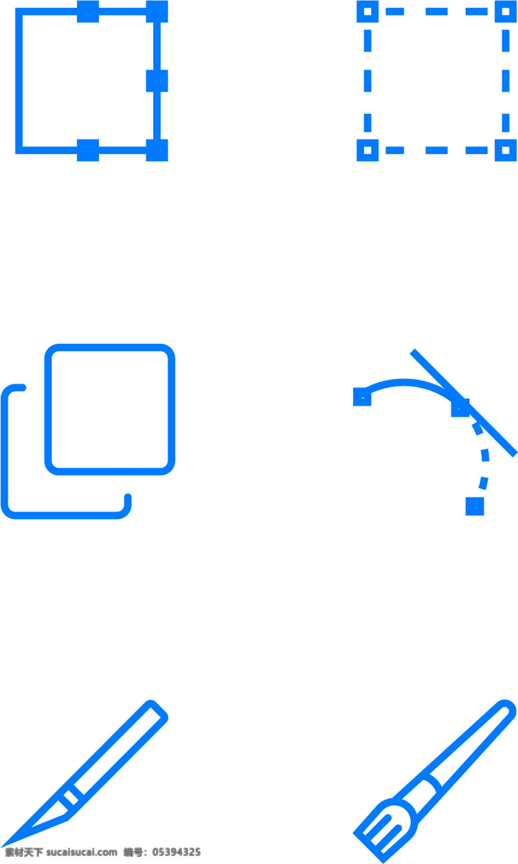 文件 编辑 类 蓝色 线条 矢量 图标 源文件 蓝色线条 画笔 笔刷 钢笔