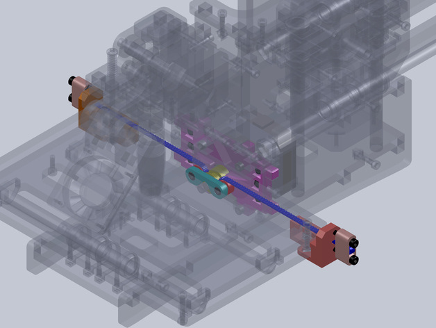 printrbot 简单 v2 mxl 同步带 x 3d打印模型 3d 打印 模型 x轴 y轴