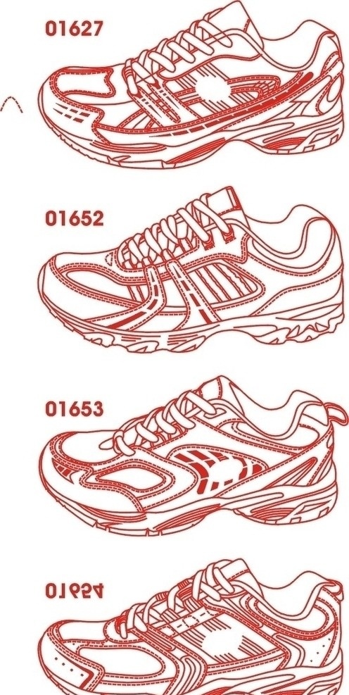 矢量鞋 鞋 矢量 线条 运动鞋 矢量素材 其他矢量