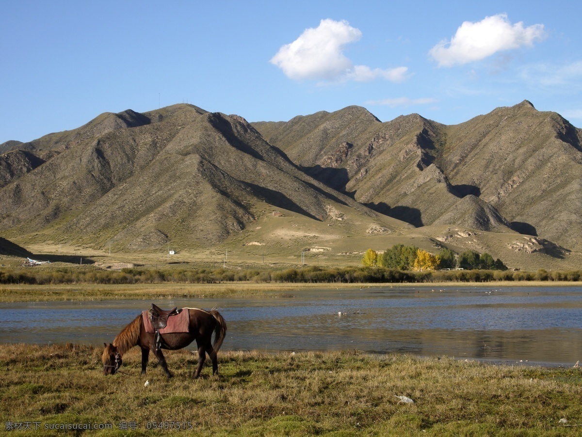 甘南风光 云淡风轻 一匹马 两片云 国内旅游 旅游摄影