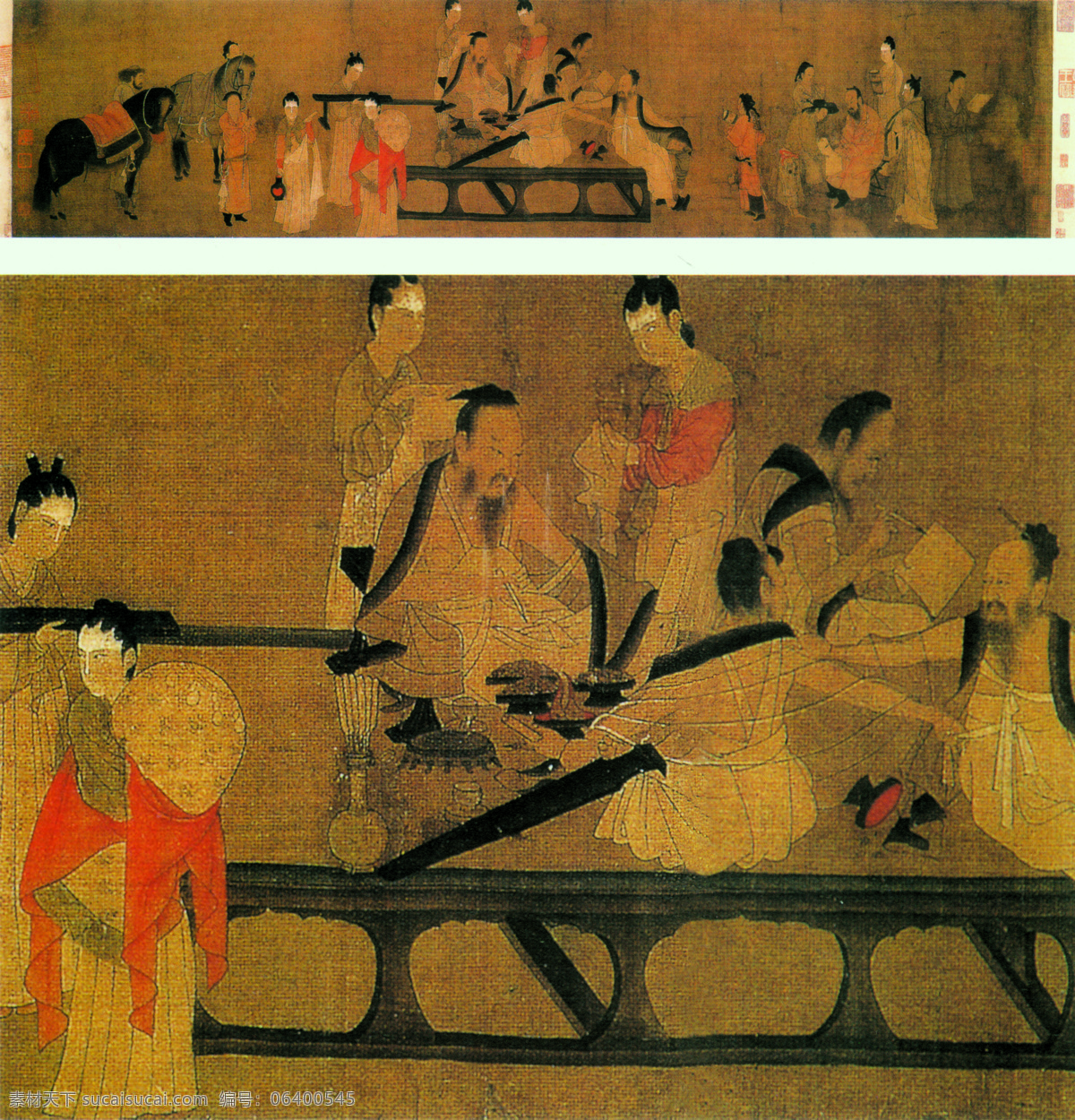 北齐校书图 中国工笔画 背景 书法 印章 杨子华 宫女 仕女 喝酒图 人物 肖像 服饰 文化艺术 绘画书法 设计图库