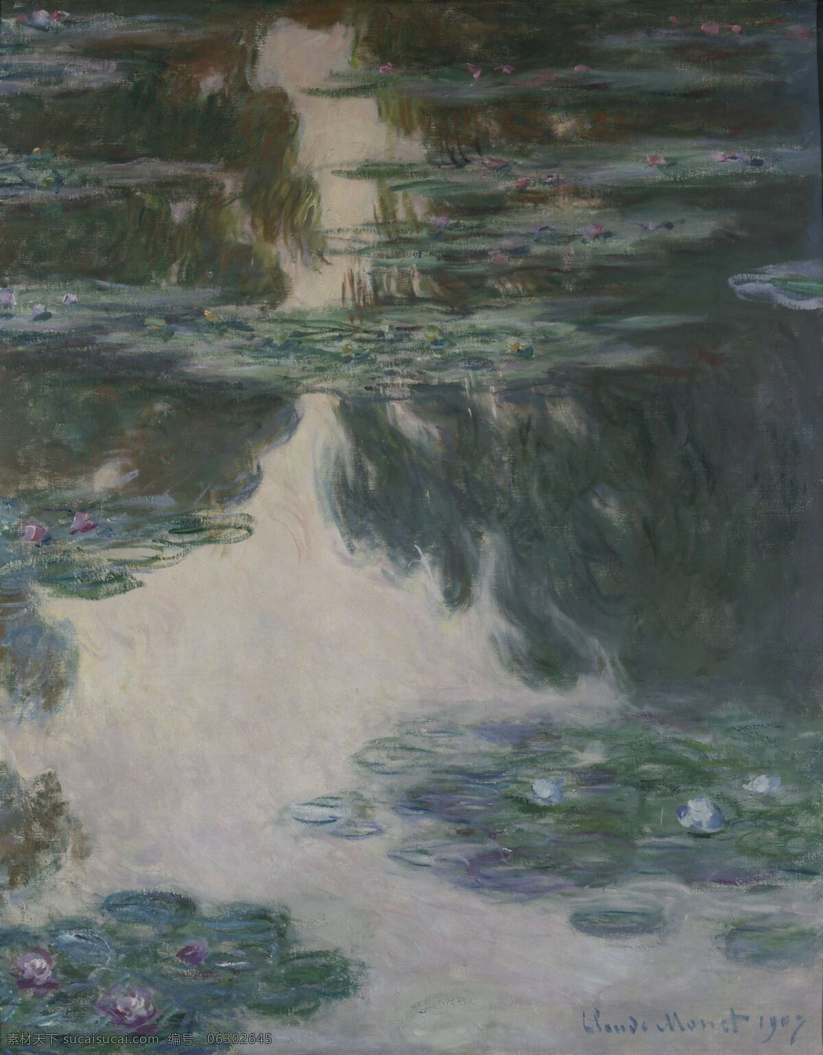 monet 风景 油画 装饰画 1907 法国 画家 克劳德 lilies water 莫 奈 oscar claude 印象派 风景画 静物 家居装饰素材