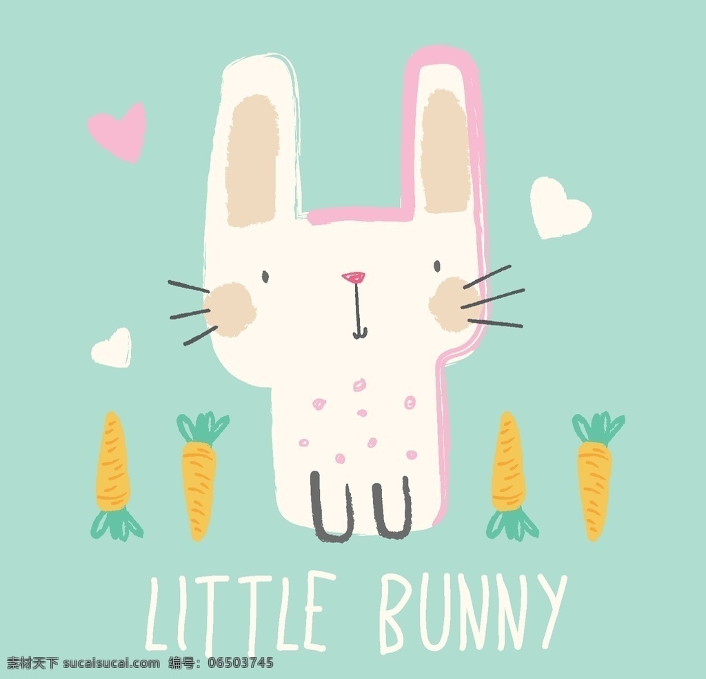 抽象 小 兔子 装饰画 卡通 儿童 人物 背景 矢量 动物 字母 商务 办公 图标 卡通设计