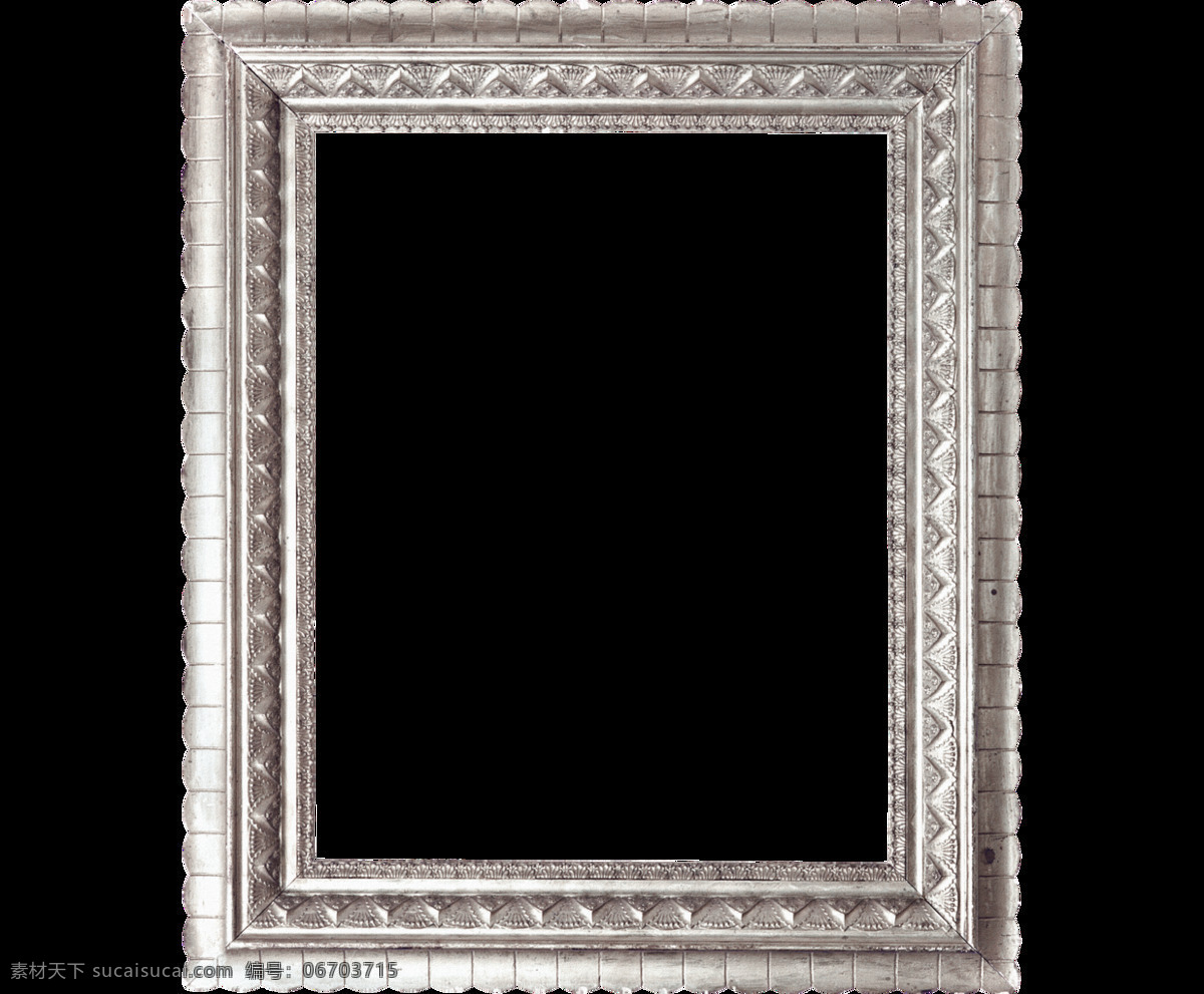银色 木质 相框 元素 png元素 边框 免抠元素 透明素材 照片