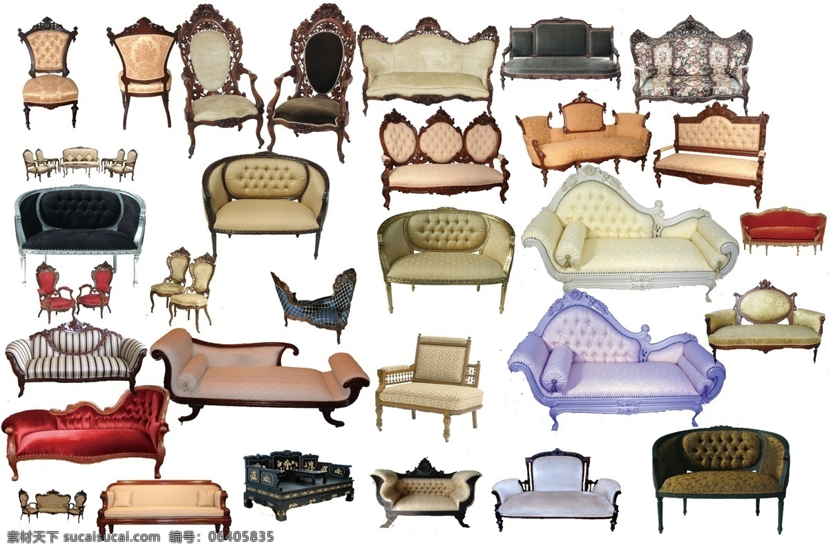 分层 古典家具 豪华沙发 靠椅 欧式古典家具 欧式家具 椅子 源文件 欧式 模板下载 真皮沙发 装饰素材