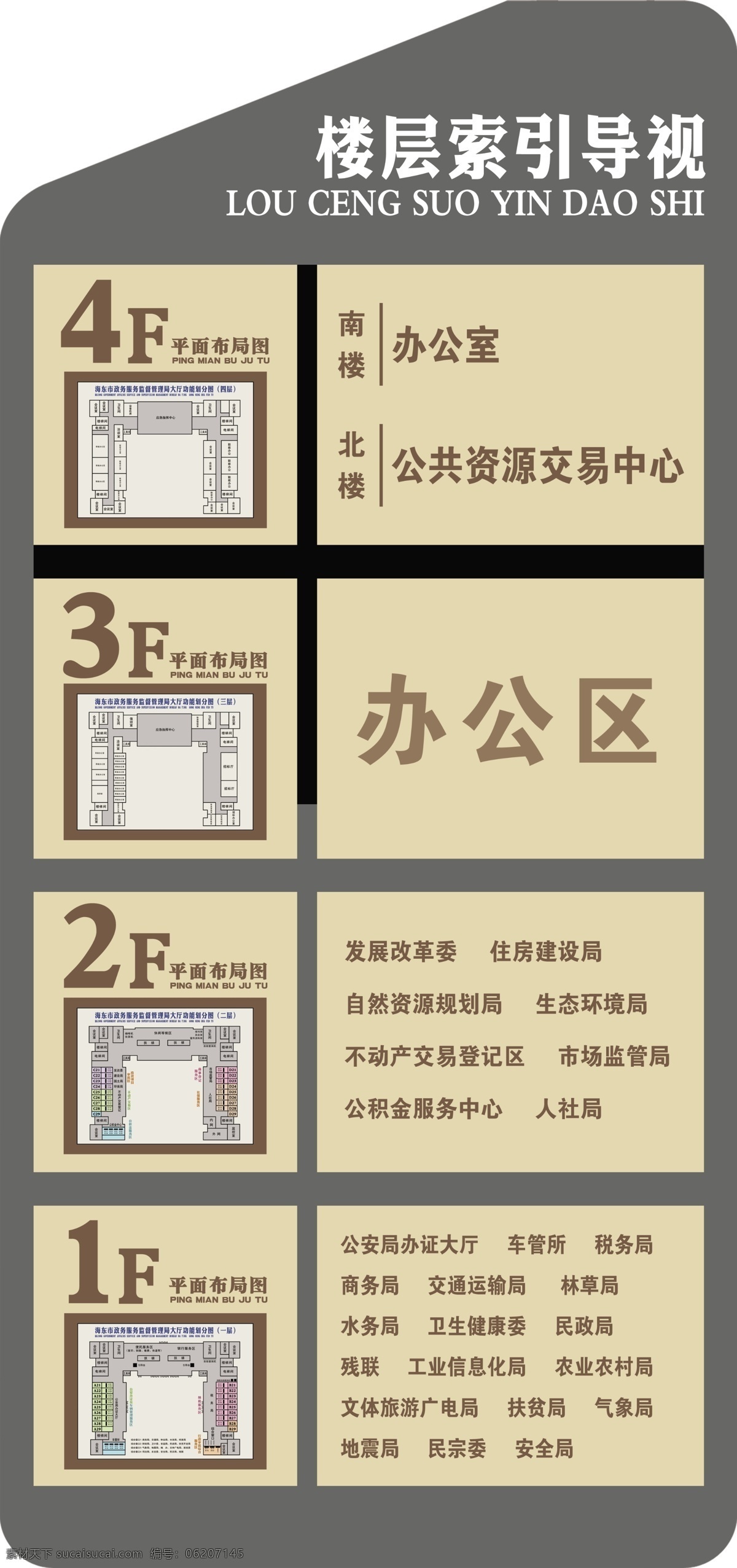楼层索引牌 指示牌 楼层牌 楼层标注牌