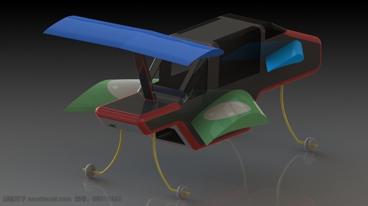 可以 复制 桌面 3d 打印机 挑战 飞行 汽车 概念 solidworks replicator2 3d模型素材 建筑模型