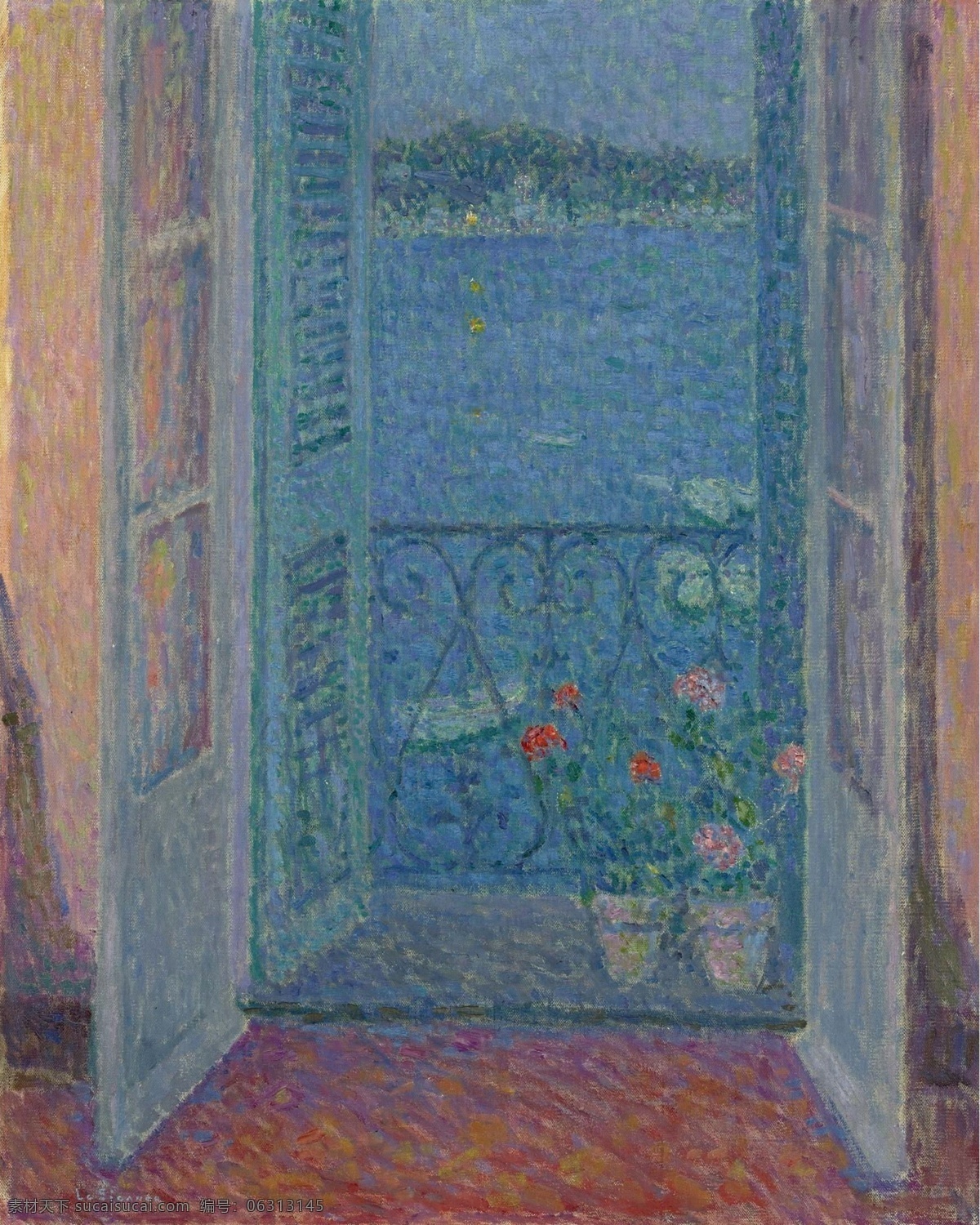 1926 大师 画家 风景画 静物 油画 建筑 装饰画 villefranchesurmer twilight at window sidaner le henri 人物 高清 西方 国外 现代 家居装饰素材