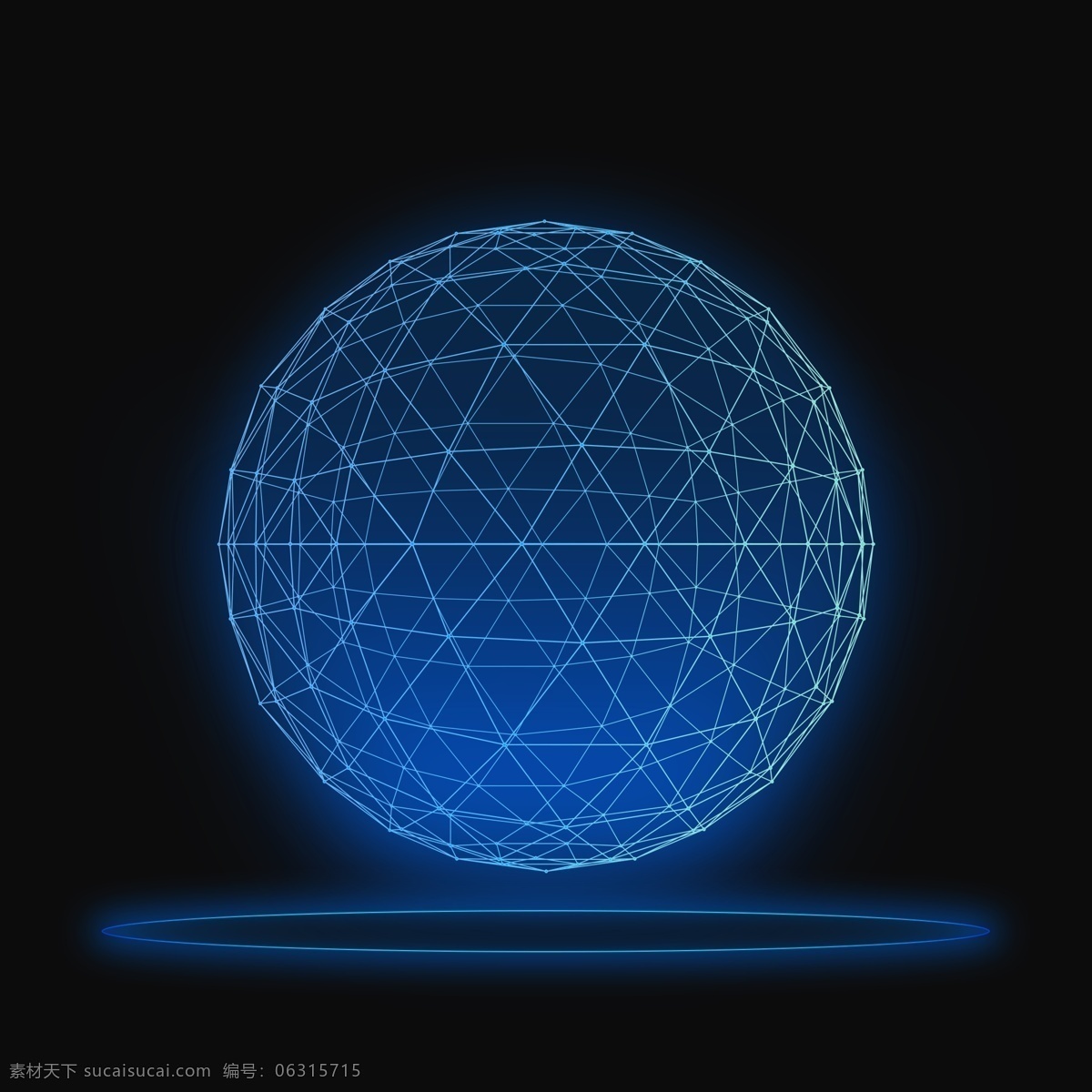科技 蓝 地球 线 体 互联网 发光 球体 科技蓝地球 互联网地球 蓝色发光球体 未来科技元素 几何球体 线粒体球体 云计算高科技