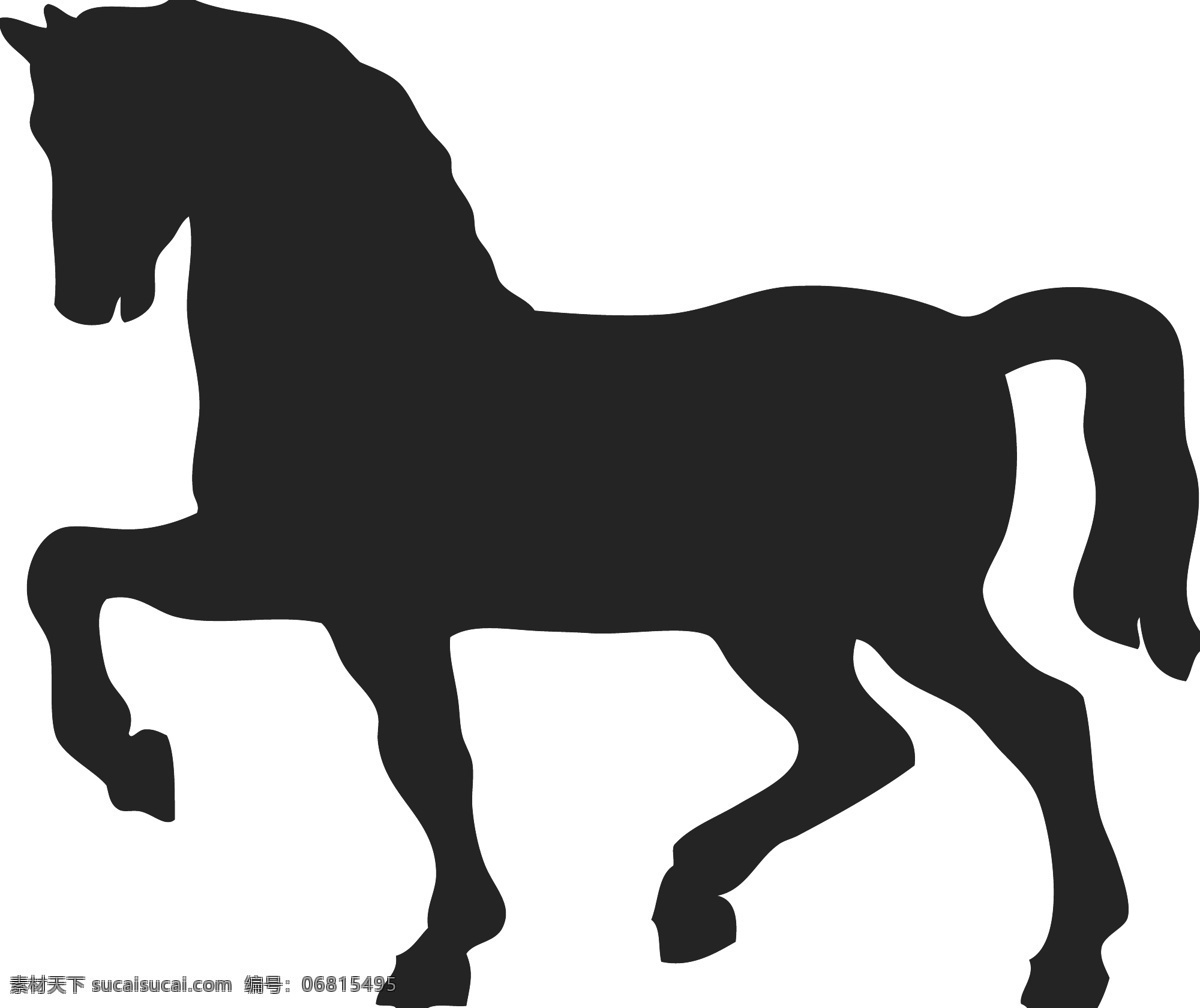 黑马 马 矢量图 线条 动物 动物素材 二星图