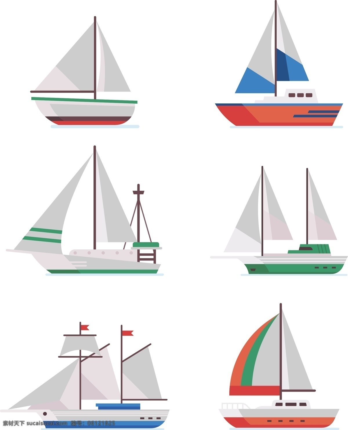 矢量帆船 矢量 帆船 手绘 插画 船 标志图标 其他图标