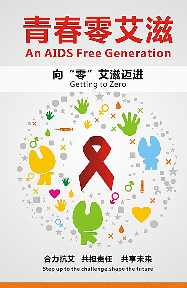 青春零艾滋 预防艾滋病 艾滋病 艾滋病展板 艾滋病海报 手背景 艾滋病背景 白色
