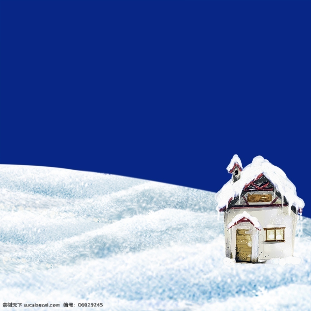 冬季背景 冬季插画 冬天 广告设计模板 源文件 冬季 氛围 蓝色