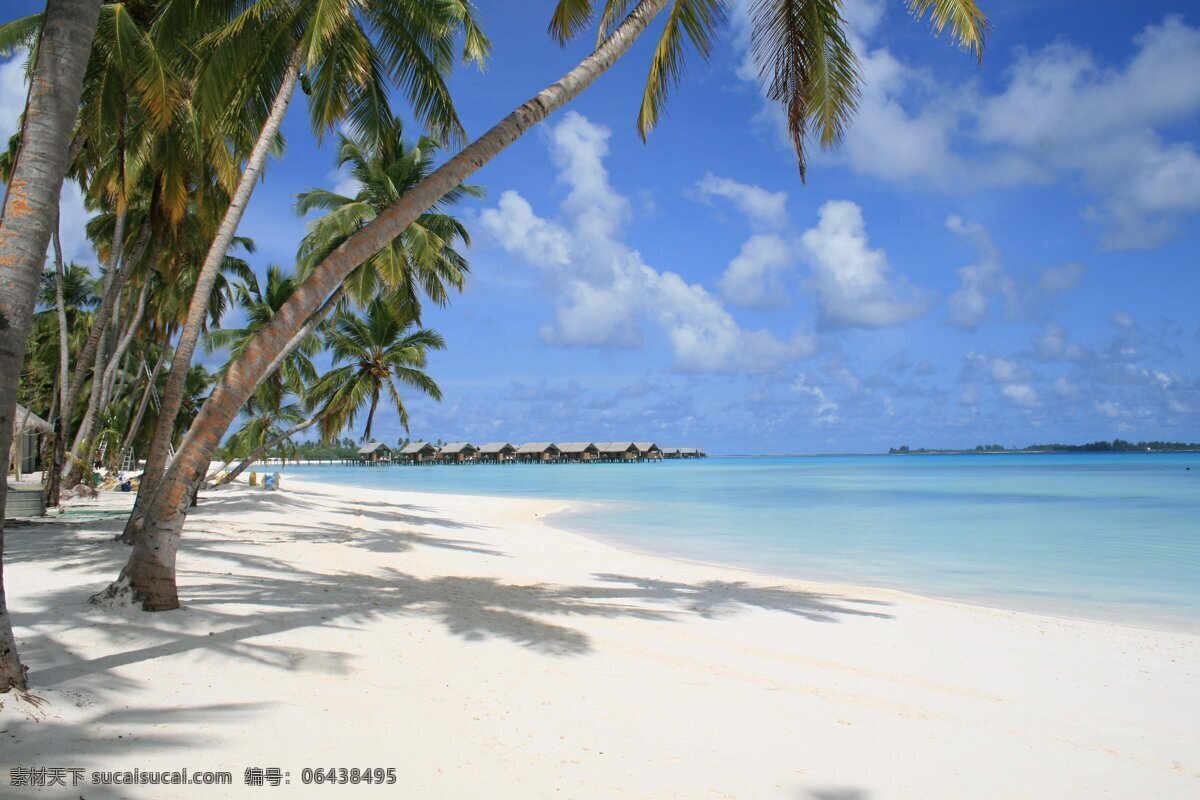 海岛椰林 海岛 水上屋 海南岛 巴厘岛 马尔代夫 沙滩 海洋 海水 椰林 度假 旅游 蜜月 三亚 南海 太平洋 海滨 自然景观 自然风景
