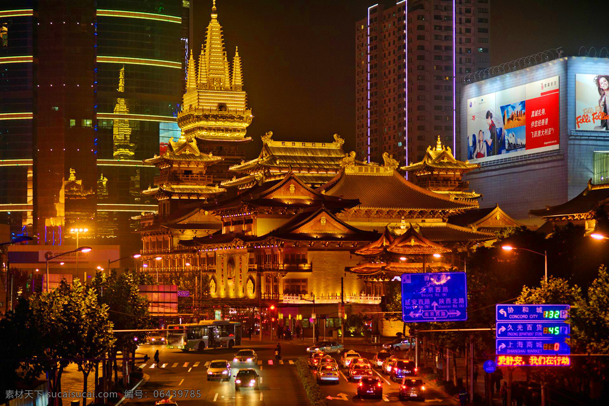 静安寺夜景 久光 静安寺 南京西路 上海 夜景 国内旅游 旅游摄影