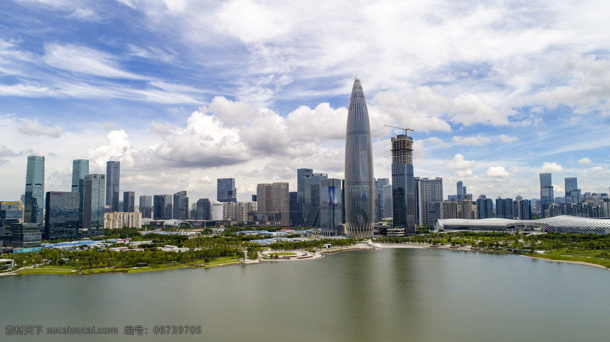 深圳湾 深圳 城市 大都市 福田区 现代化 高楼 摩天大楼 建筑 全景照 航拍 建筑园林 建筑摄影