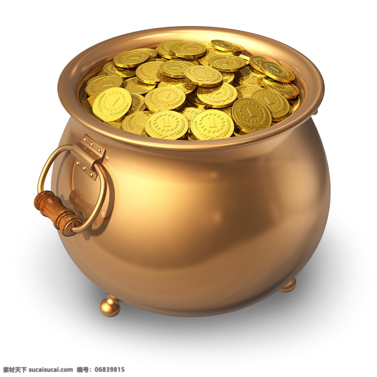 百宝 盆 财富 黄金 金币 财商 商务金融